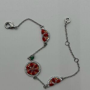 Kate Spade Red and Silver Bracelet